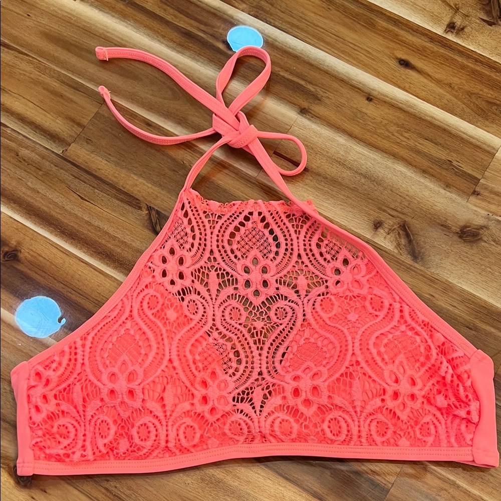 Xhilaration Bright Coral Bikini Top